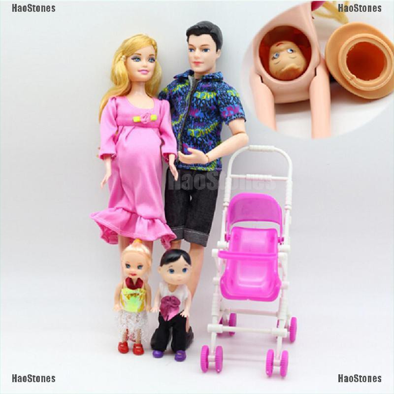 Set 6 búp bê Barbie gia đình xinh xắn đáng yêu