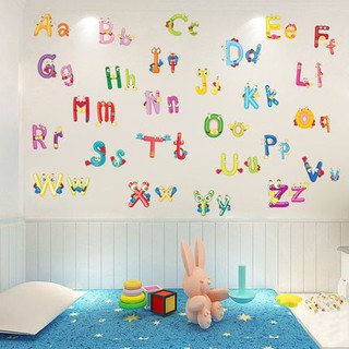 decal dán tường chữ cái mắt ngộ nghĩnh