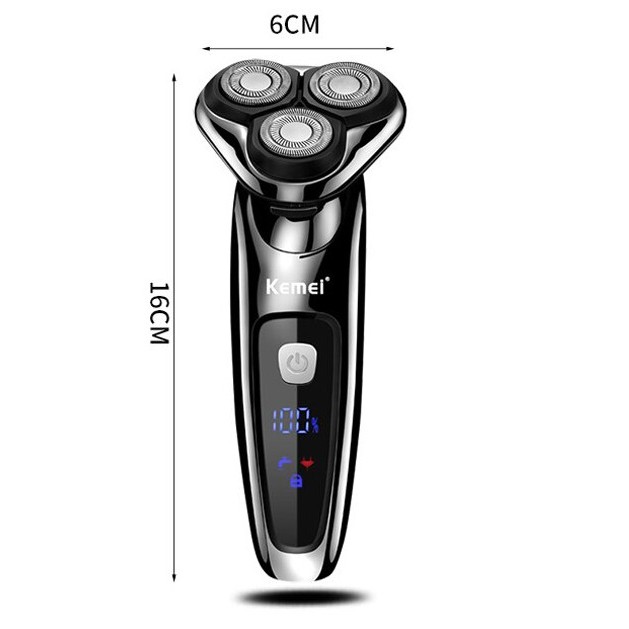 Máy Cạo Râu Cao Cấp 2 in 1 Km-1631 MÀn Hình LCD