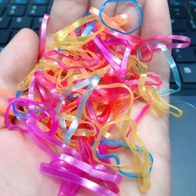 Chun buộc tóc cho bé nhiều kích cỡ màu sắc sinh động phụ kiện tóc.