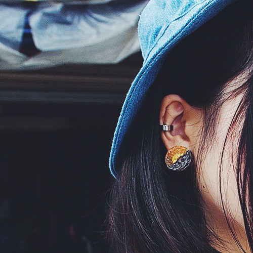 Khuyên Tai Thép Titan A330 Phong Cách Hàn Quốc Cho Nam Và Nữ