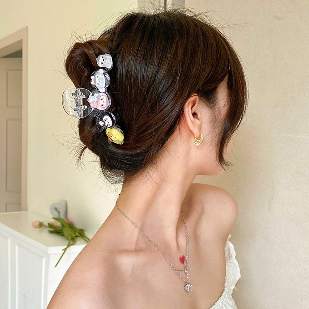 Kẹp Tóc Hình Cá Mập Trong Suốt Cỡ Lớn Dễ Thương Cho Bạn Gái