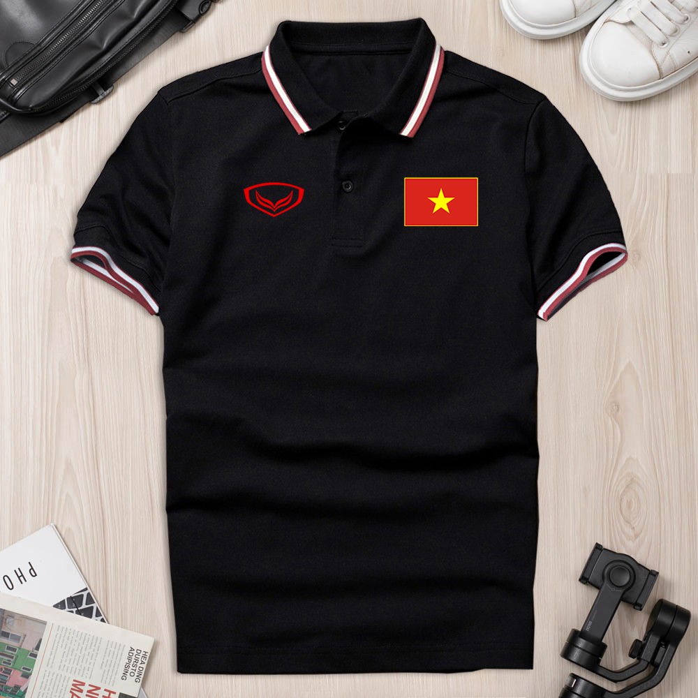 Áo Thun Polo có cổ ĐỘI TUYỂN VIỆT NAM Cao Cấp, cotton thấm hút mồ hôi, vải xịn không bông xù trẻ trung sang trọng GUCATI | BigBuy360 - bigbuy360.vn