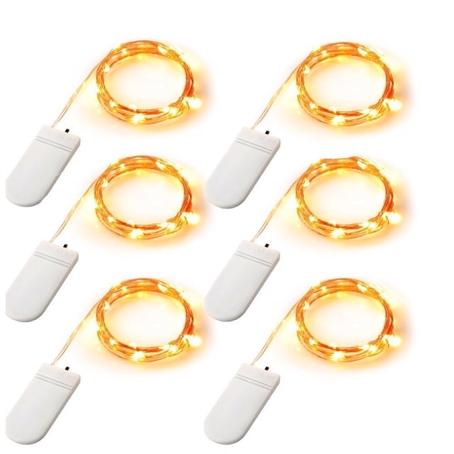 Đèn led fairylight 5 met dùng pin dẹt Cr2032 trang trí