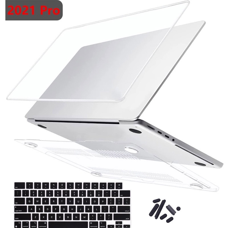 6 in 1 Ốp Máy Tính Bảng Trong Suốt  Cho 2023 Macbook Air 15 13.6 A2941 A2681 Pro 14 16 inch M1 Pro Max A2442 A2485 Retina 14 2021