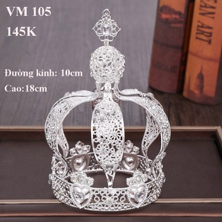 👑👑(Siêu Rẻ)Vương miện -phụ kiện cưới -phụ kiện cô dâu  (VM 109)