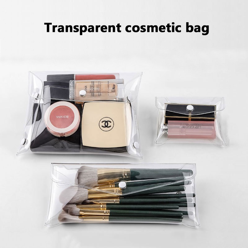 ins transparent cosmetic bag portable travel toiletry bag cosmetic storage bag cosmetic brush storage bag