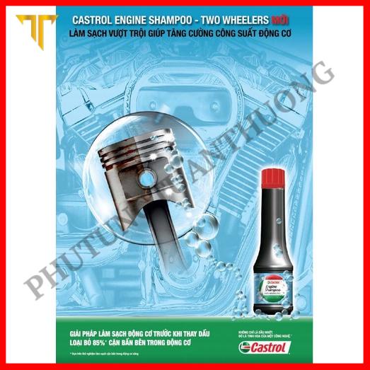 Phụ Gia Súc Rửa Động Cơ Castrol 70ml chính hãng nhập khẩu Thái Lan - Dung Dịch Vệ Sinh Động Cơ Xe Máy Ô Tô