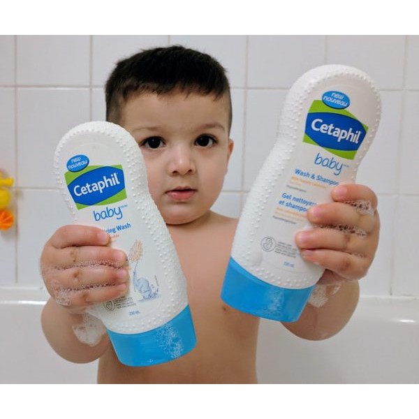 Tắm gội Cetaphil Baby Gentle Wash & Shampoo 230ml - With Organic Calendula (chai)