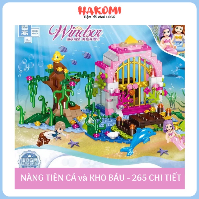 Đồ Chơi Lego Lắp Ráp Nàng Tiên Cá Và Kho Báu Của Biển - Xếp Hình Phát Triển Tư Duy Dành Cho Bé Gái