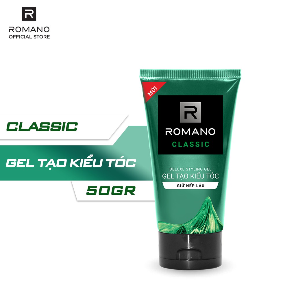 Gel vuốt tóc Romano Classic giữ nếp lâu và giữ nếp siêu cứng 150g/chai