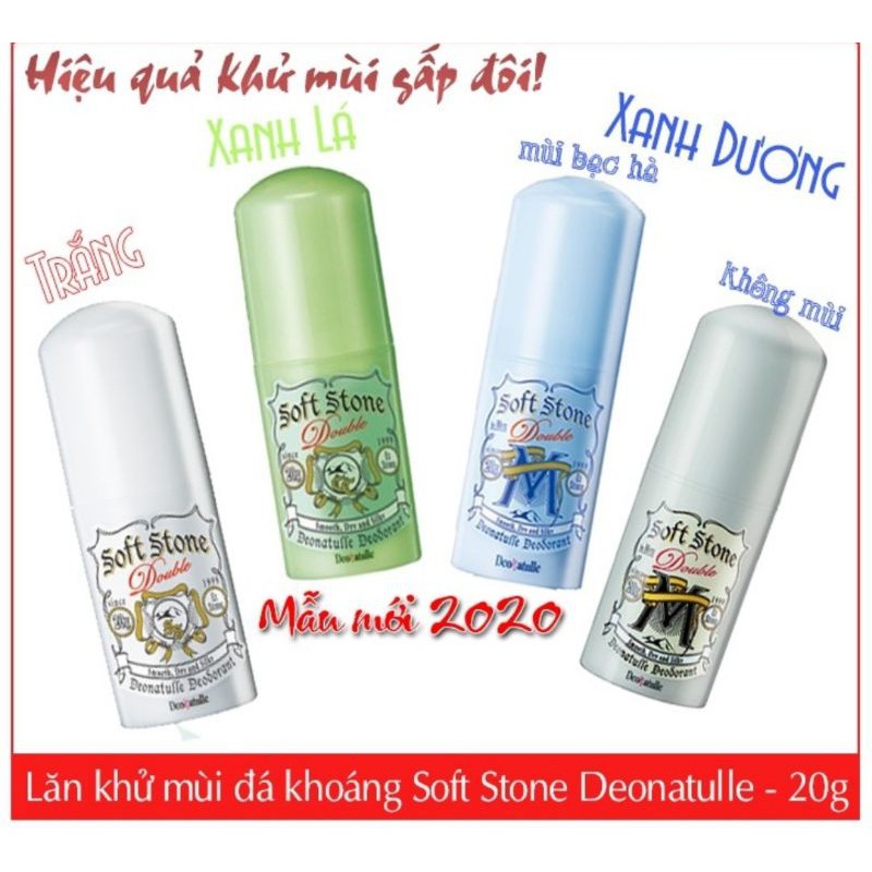 (Mẫu mới) Lăn đá khoáng Soft Stone - Nhật Bản