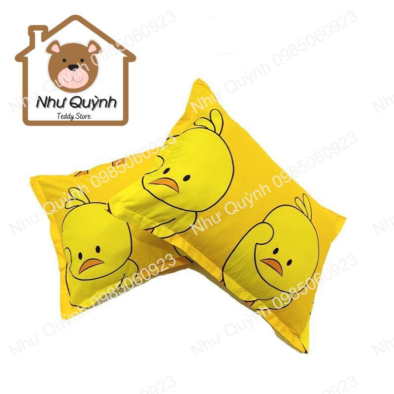 Áo gối nằm, vỏ gối đầu poly cotton họa tiết đẹp kích thước 45x65