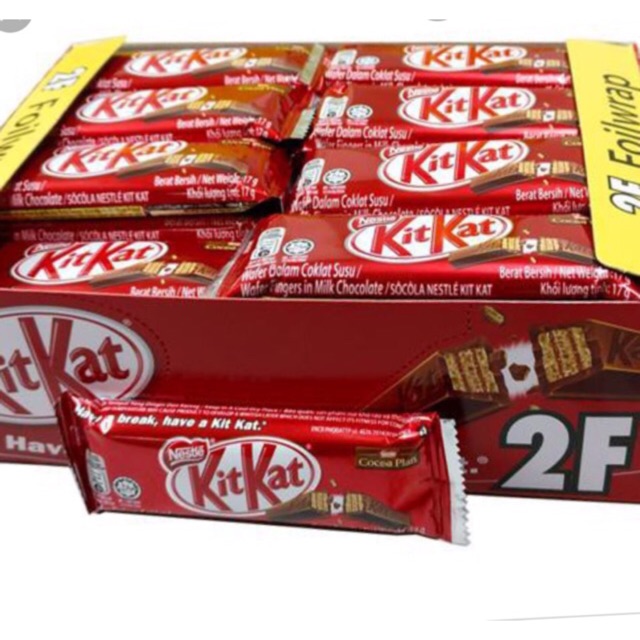 Kẹo Kitkat 2F Thái Lan: 13k/2cái