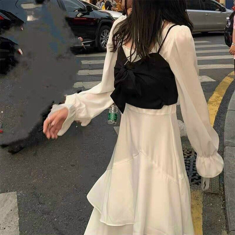 SET ĐẦM PHỐI ÁO NƠ