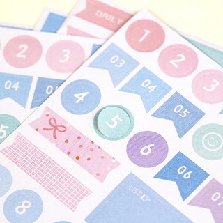 Washitape set lịch sổ tay