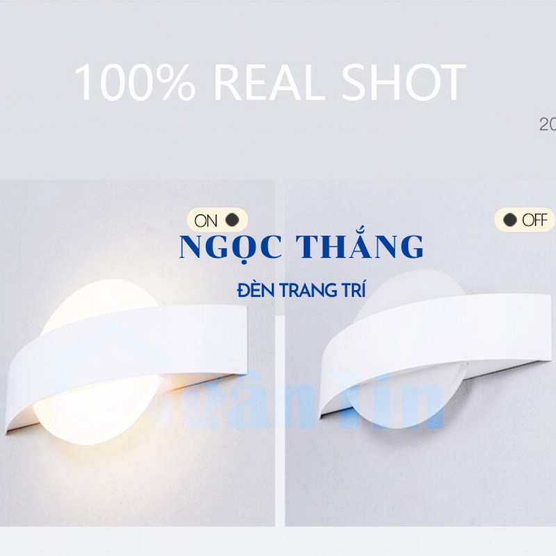 Đèn Led treo tường ốp tường trang trí trong nhà cầu thang ánh sáng vàng Led 7W GT341 Ngọc Thắng