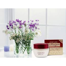 Kem Dưỡng Da Săn Chắc Làm Trắng Dưỡng Ẩm Chống Lão Hóa Từ Collagen 3W Clinic Hàn Quốc 60g