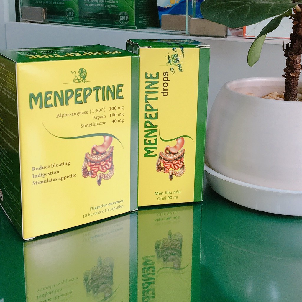 Men tiêu hóa Menpeptine - Hỗ trợ giảm rối loạn tiêu hóa, đầy hơi, khó tiêu, giúp hấp thu tốt