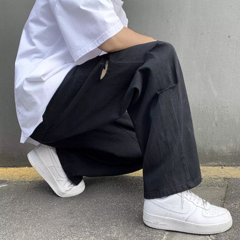 Quần Jean baggy quần nam ống rộng, jeans unisex - Quần bò dáng suông rộng -Top xu hướng 2021