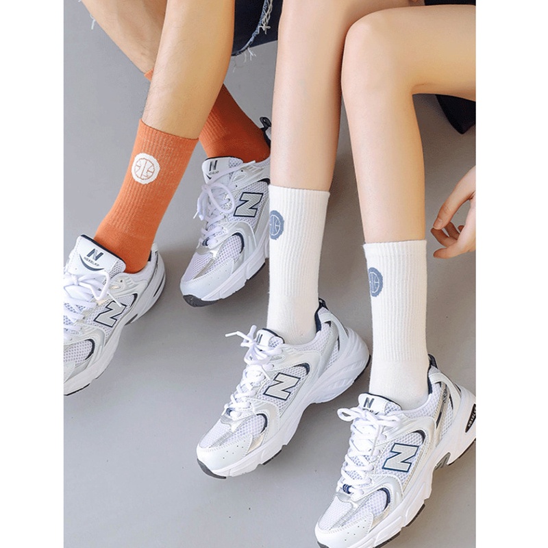 Tất cổ cao nữ nam phong cách Hàn Quốc vớ thể thao streetwear trẻ trung năng động thời trang thu hè cá tính HANASO TD055