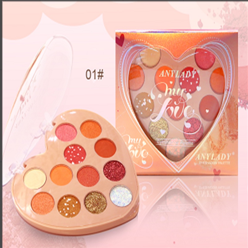 KISS BEAUTY 2021 Bảng phấn mắt 12 màu mới thiết kế họa tiết bò chống thấm nước và mồ hôi