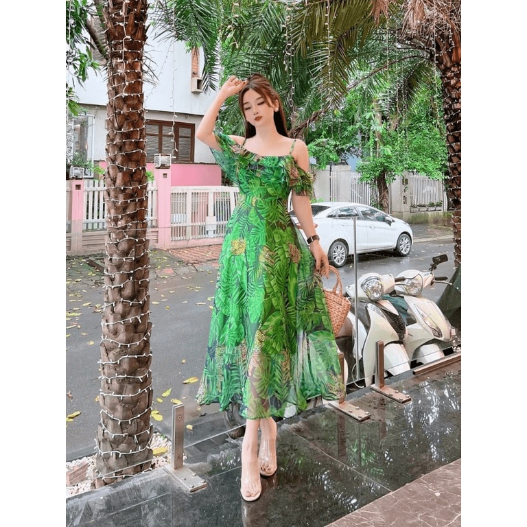 Mẫu Mới Thiết Kế Hợp Thời Trang --- Đầm Hai Dây Dáng Xuông Cực Xinh UP