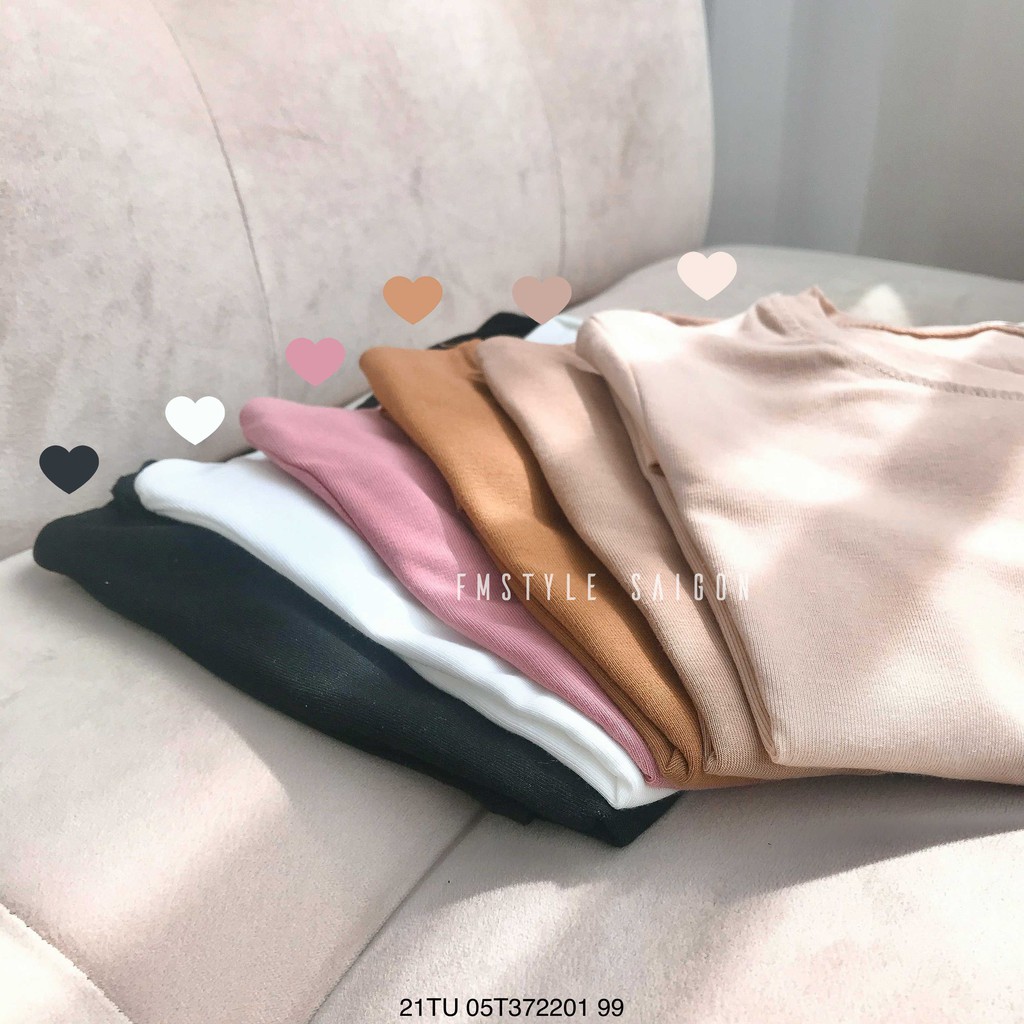 Áo thun tay ngắn trơn ulzzang trơn thời trang FMstyle Saigon 21TU05T372201 | BigBuy360 - bigbuy360.vn
