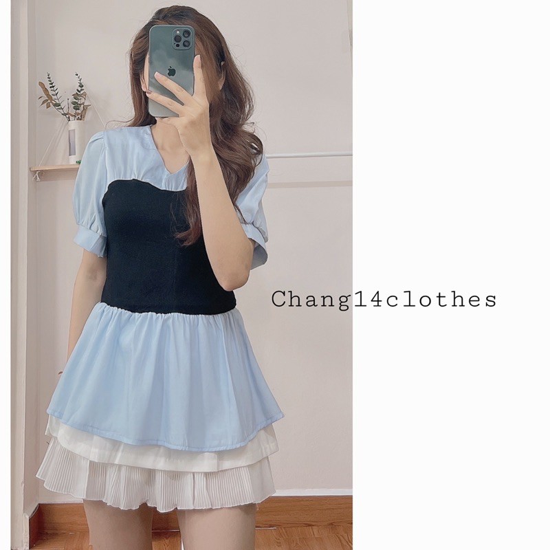 Áo sơ mi vạt xoè 2 dáng tay ngắn và tay dài | BigBuy360 - bigbuy360.vn