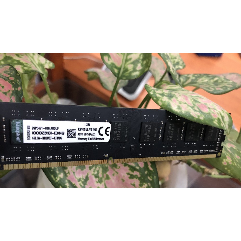 Ram PC Kingston 8GB 1600MHz PC3L-12800 1.35V Dùng Cho Máy Tính Để Bàn Desktop - Mới Bảo hành 36 tháng