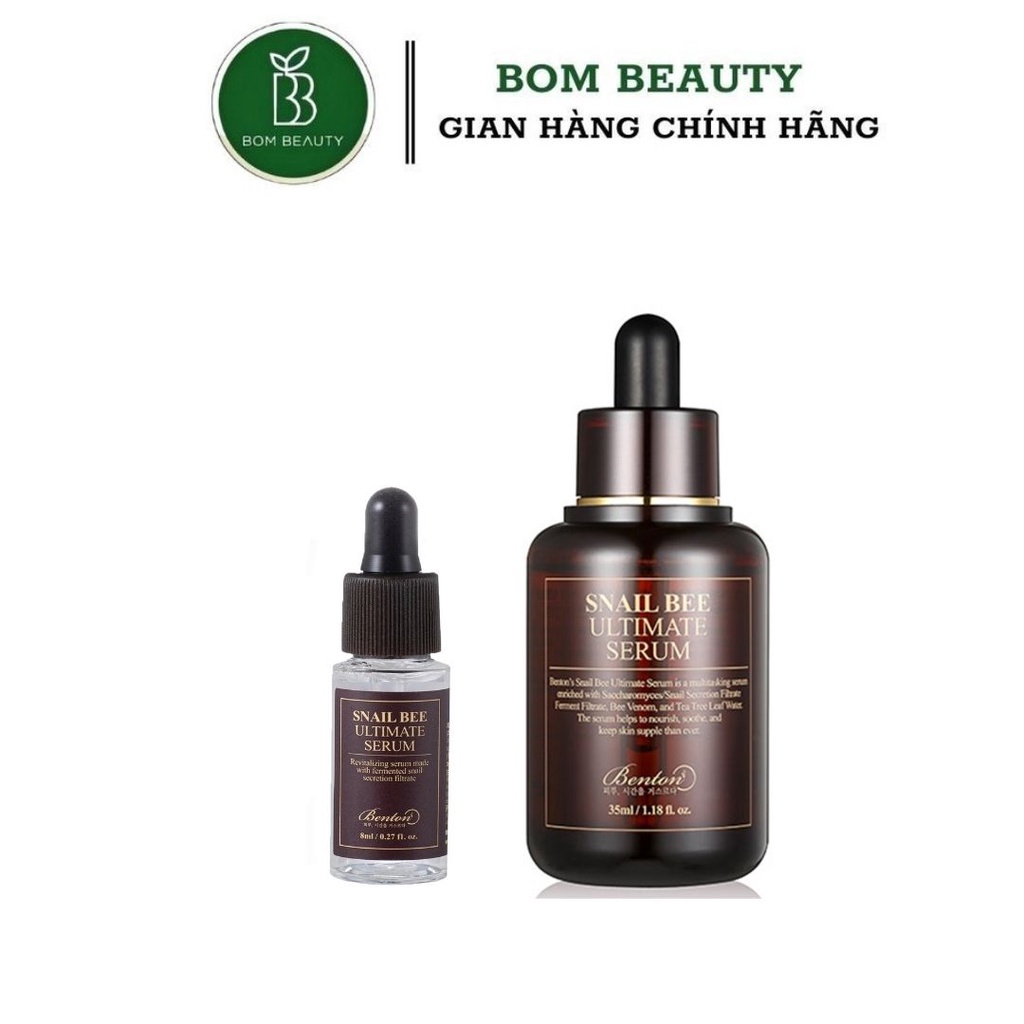 Tinh Chất phục hồi, tái tạo, Ngăn Ngừa Lão Hóa Da Benton Snail Bee Ultimate Serum