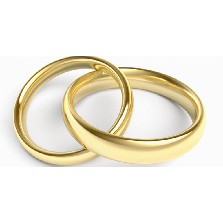 COMBO 02 Nhẫn trơn mạ vàng 24k ITALY ( 5 Chỉ ) - Nhẫn cưới - Nhẫn cặp tình yêu