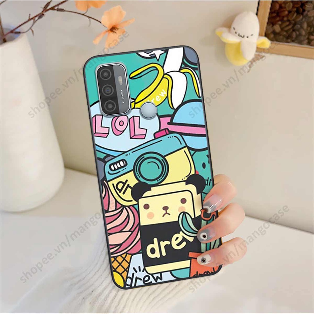 Ốp lưng điện thoại Oppo A53 drew, kaws, bape cao cấp, vỏ ốp rẻ đẹp