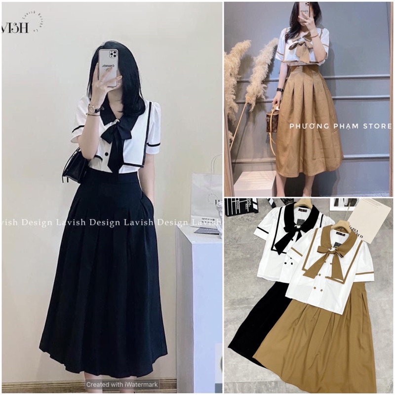 💋FREESHIP💋Sét rời,Áo kèm chân váy siêu sịn sò kèm ảnh thật Uy Tín.Free size