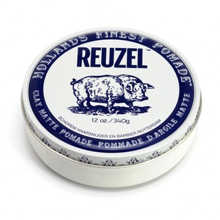 Sáp vuốt tóc Reuzel Clay Matte Pomade (trắng)