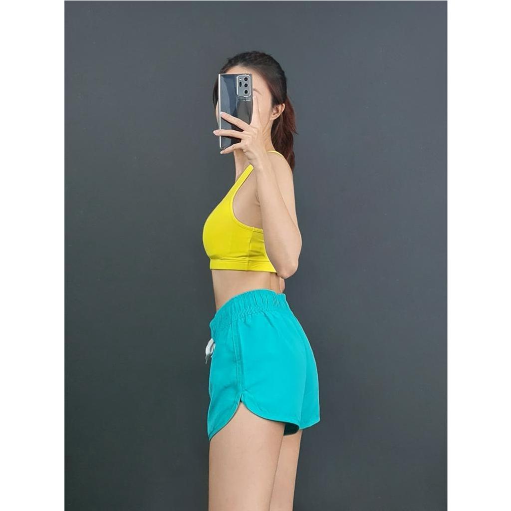 C1768 - Quần short dù G loria jean lưng thun, cột nơ, trơn