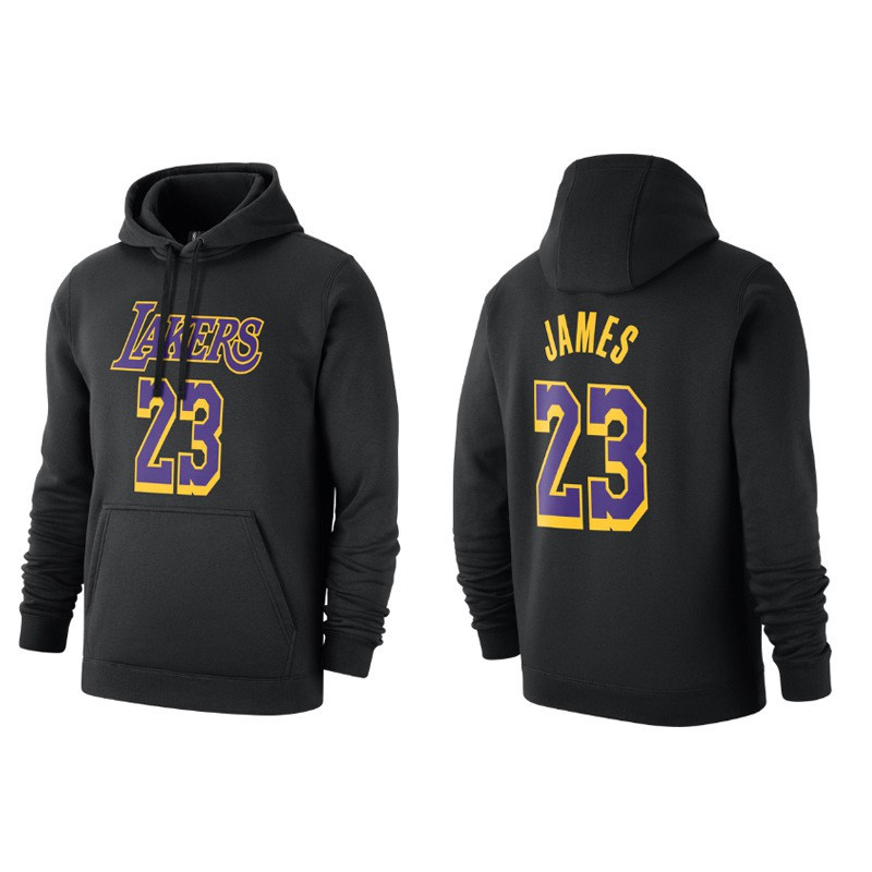 Nba Áo Hoodie Bóng Rổ Dáng Rộng In Chữ Lakers 23james James