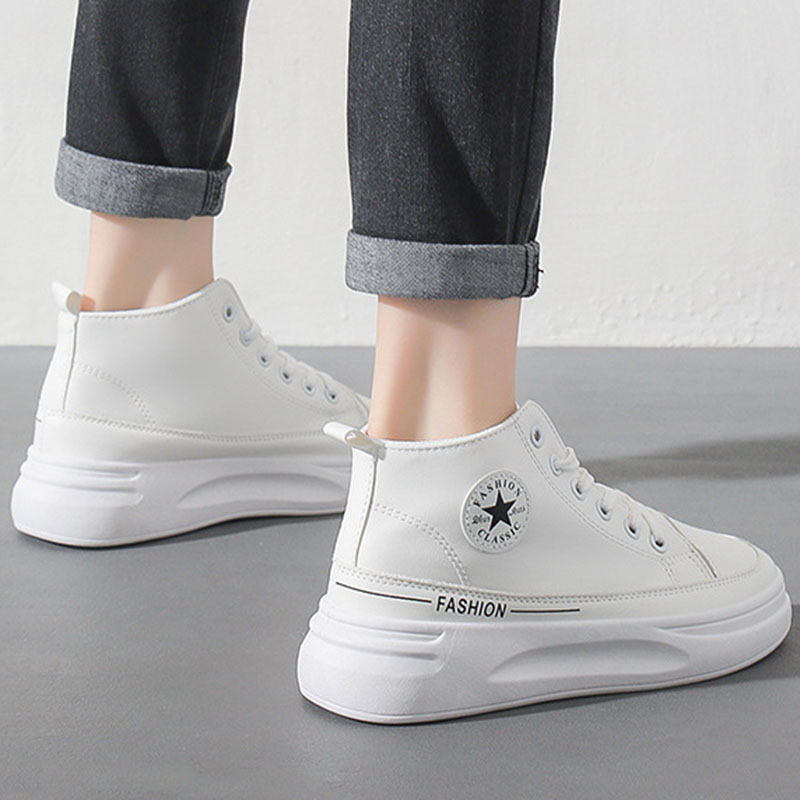 Giày Thể Thao Nữ Cổ Cao Thời Trang Hàn Quốc Năng Động