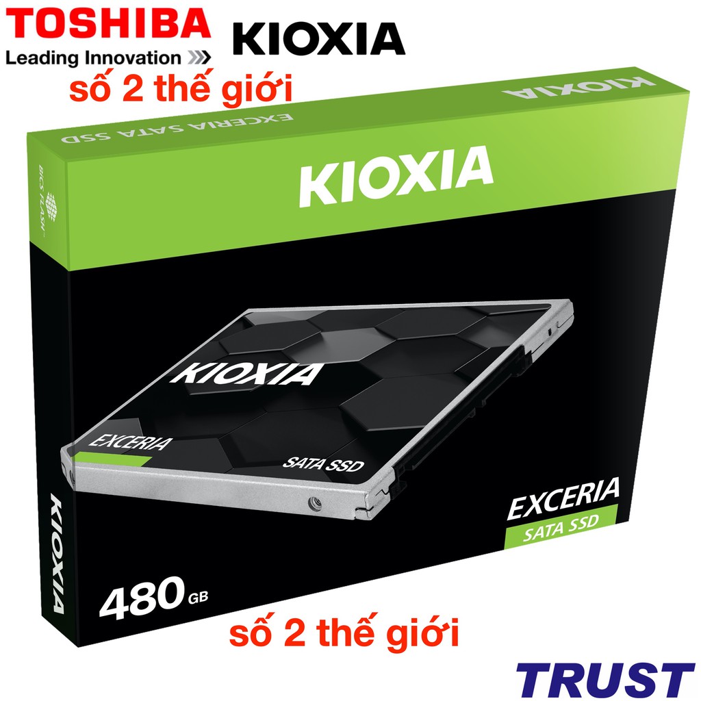 [Mã ELMS05 giảm 5% đơn 300k]Ổ cứng SSD Kioxia (Toshiba) Exceria SATA 3 2.5 inch - 240GB,480GB-Chính Hãng FPT
