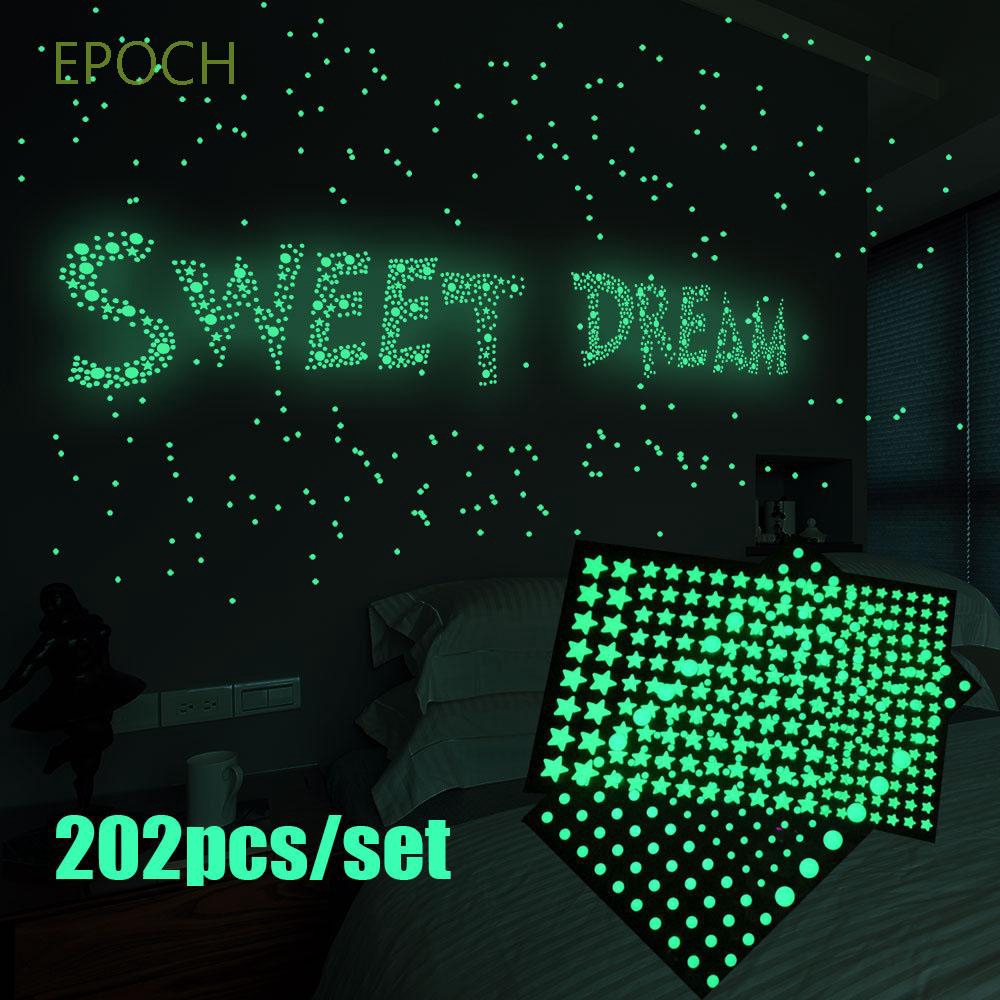 Nhãn Dán Tường Hình Ngôi Sao Hiệu Ứng Dạ Quang