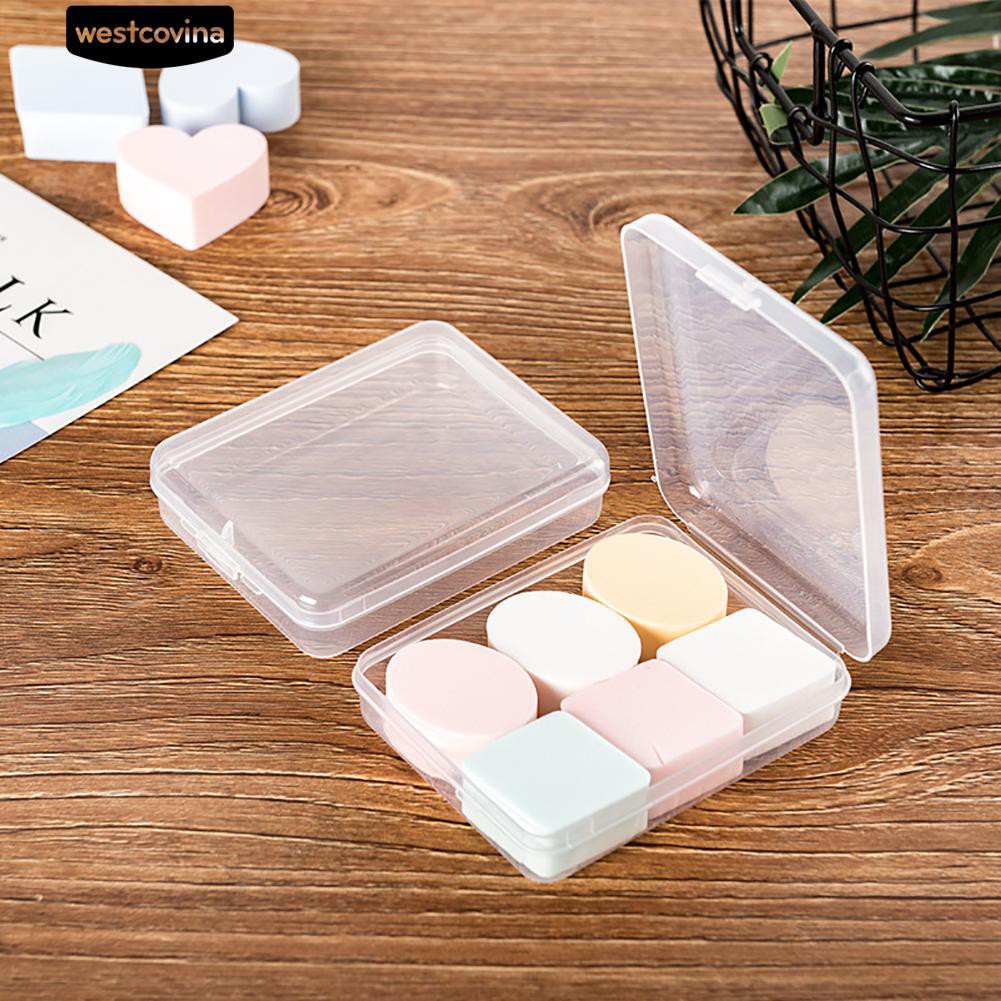 Hộp nhựa trong suốt đựng dụng cụ trang điểm tiện dụng