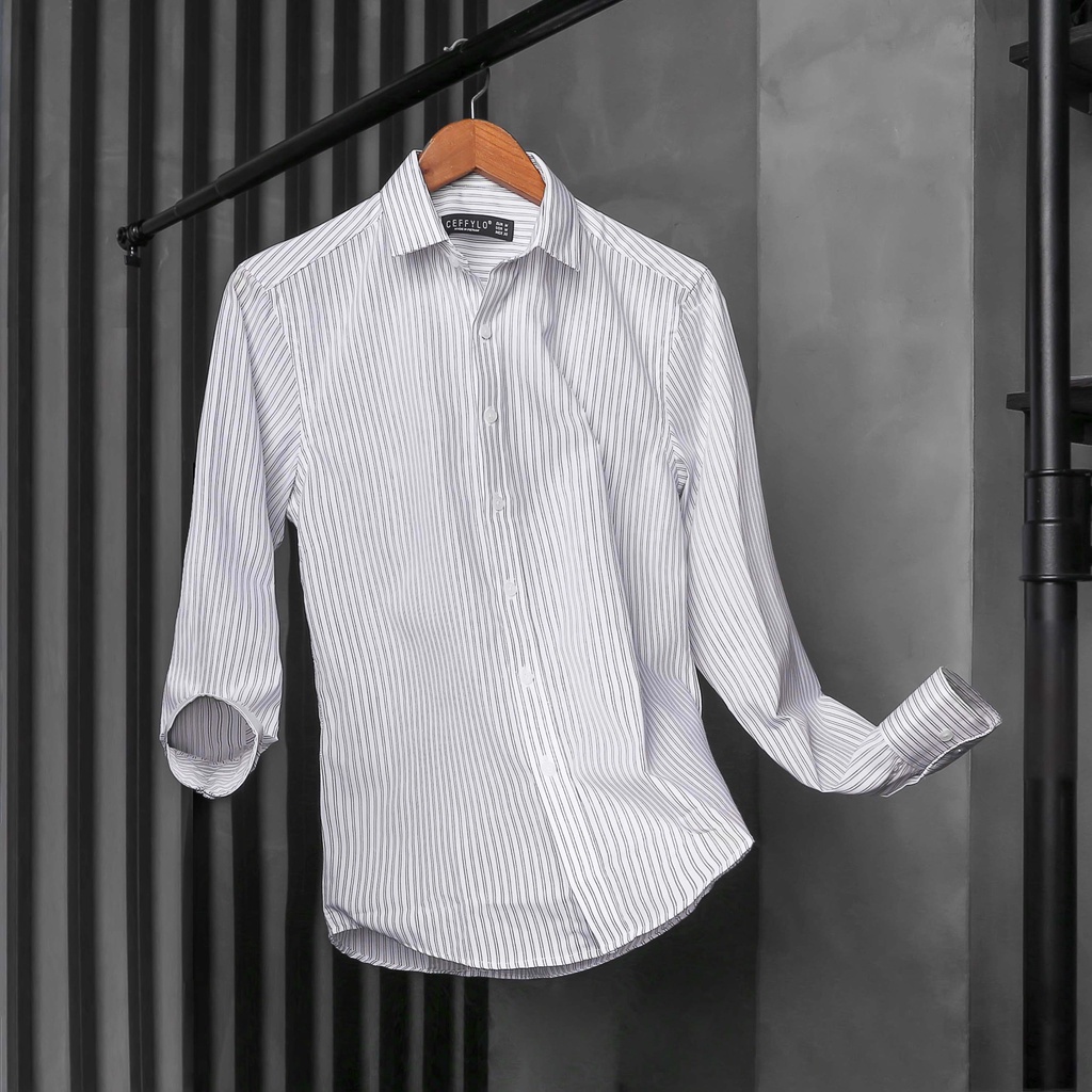 Áo sơ mi nam kẻ sọc Ceffylo, hàng cao cấp ( Ảnh Thật-Hàng Xịn )