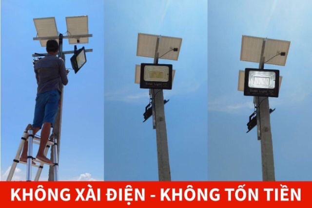 ĐÈN PHA LED SỬ DỤNG NĂNG LƯỢNG MẶT TRỜI SOLAR LIGHT ( bảo hành 2 năm)