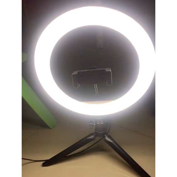 Đèn livestream để bàn 26cm kèm kẹp điện thoại