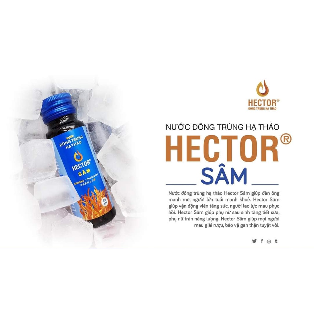 Nước đông trùng hạ thảo Hector Sâm (Hộp 10 lọ)