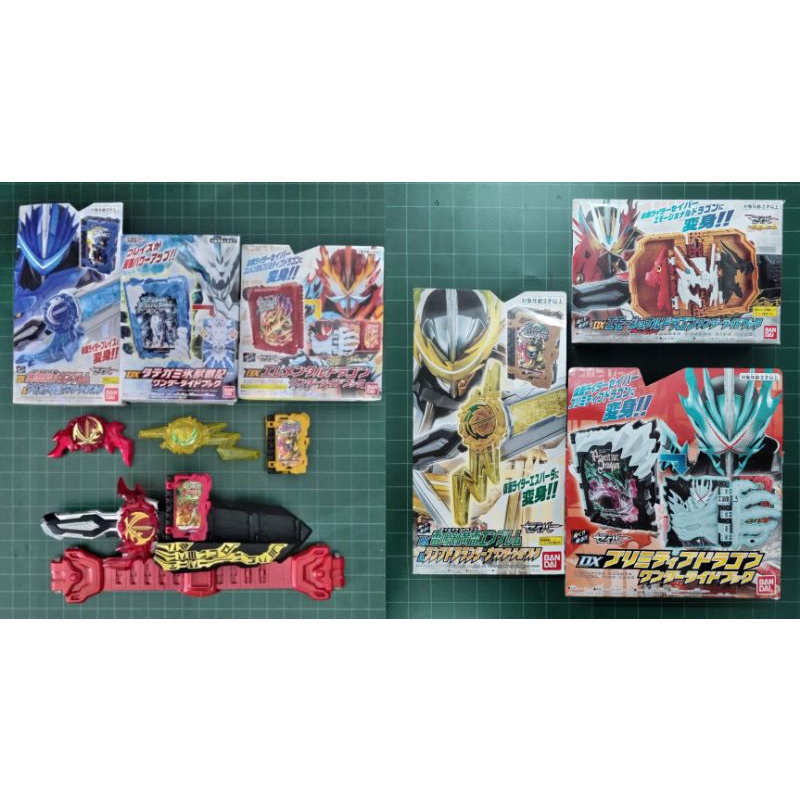 Đồ Chơi Kamen Rider Saber | Dx Seiken Sword Driver, Dx Emblem Set & Wonder Ride Book Các Loại | 2nd, FullBox