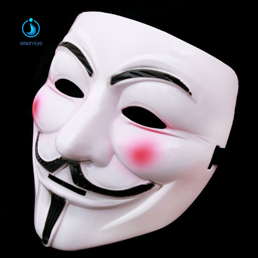 Mặt Nạ Hóa Trang Halloween AMAR Anonymous Hacker V for Vendetta Master