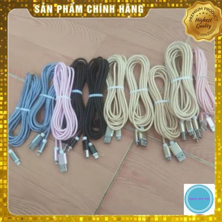 ⚡Cáp sạc dây dù dài 3m dành cho iphone và sam sung