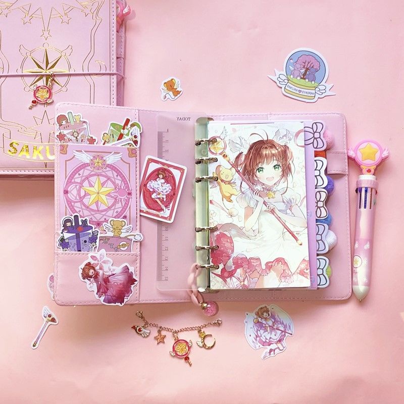 Sổ Tay Bìa In Hình Thủ Lĩnh Thẻ Bài Sakura Dễ Thương