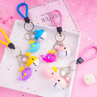(Butgiasi) Móc Khóa Cá Heo Đội Vương Niệm Kèm Chuông Nhỏ Giá Sỉ